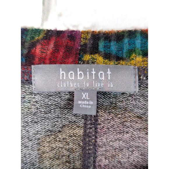 HABITAT Super Soft Fleece Boxy Artsy Slouchy Sweater Color Drench Lagenlook XL - Picture 6 of 8